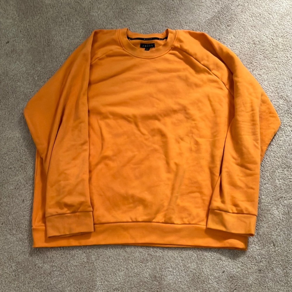 Orange Sweatshirt—super soft!